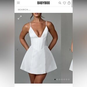 Babyboo sela mini dress in white size S